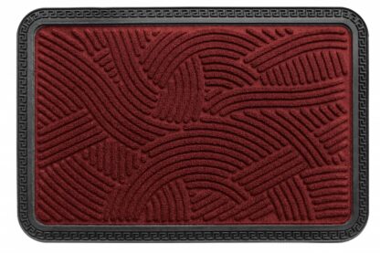 CARPET IN TEXTILE+RUBBER 40X60CM, RED