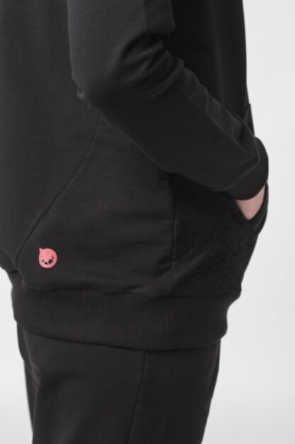 HANORAC COTON DANTELA FEMEI BLACK-XS - Image 3