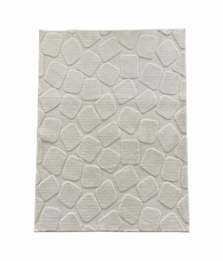 Carpet, embossed pattern,Stone,160x230 Cream
