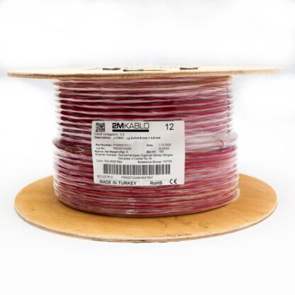 Fire cable JY(St)YLg 2x2x0.8 mm RED - Image 2