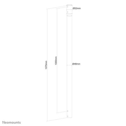 Neomounts 100 cm extension pole FPMA-C340BLACK - Image 3