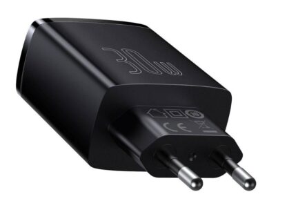 Baseus USB TypeCx2USB Network Charger Black - Image 2