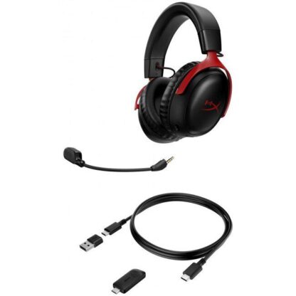 HP HyperX Cloud III Wireless Headphones, red - Image 2