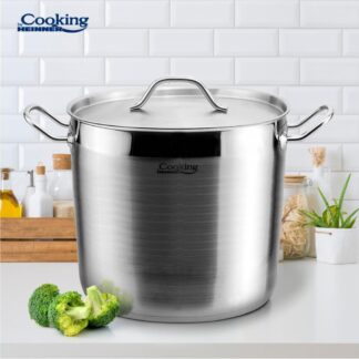 STAINLESS STEEL STOCK POT+LID 22x17 CM, 6.4L, MAESTRO