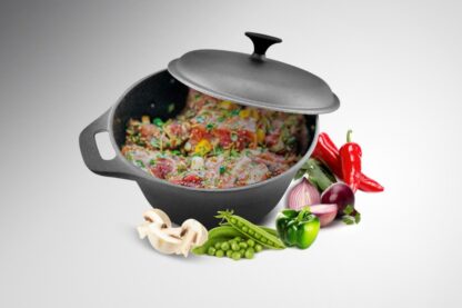 Semi-pure pure cast iron + lid 24x10.8CM, 3.8L - Image 2