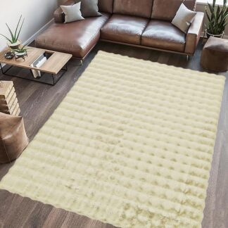PAOPAO FUR CARPET 80X150 CM CREAM