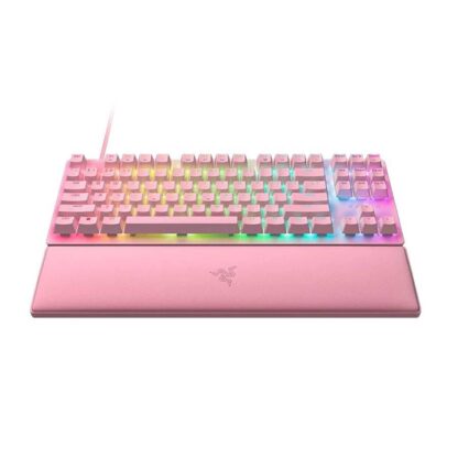 Razer Huntsman V2 TKL (Red Sw) Quartz - Image 2