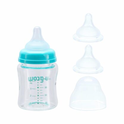 Glass bottle 120 ml + 2 extra teats - Image 2