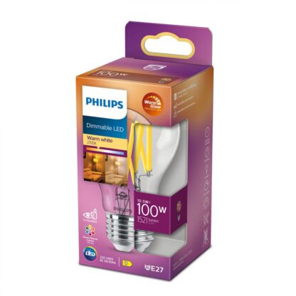 Philips Classic A60 vintage LED bulb, adjustable power