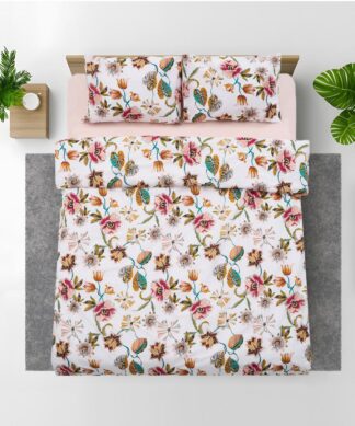 Lenjerie dubla 100% bumbac,4 piese, Aziz