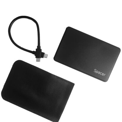 External HDD/SSD rack 2.5" Spacer USB-C black - Image 4