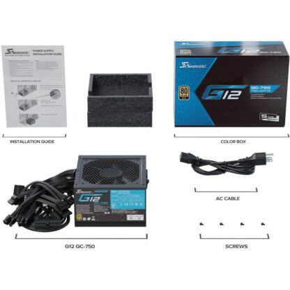PSU Seasonic G12 GC-750, 80+ Gold 750W - Image 5