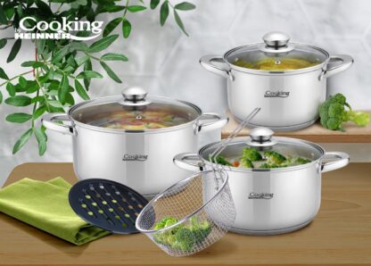 PIECE STAINLESS STEEL COOKING SET - Image 3