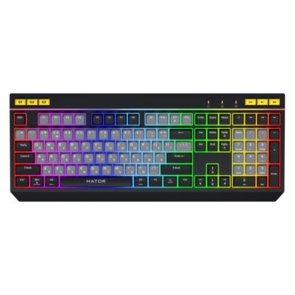 Tastatura mecanica Hator Icefall alb-negru