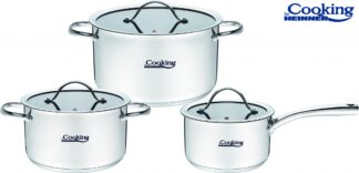 6 PIECE STAINLESS STEEL COOKING SET, ANNA