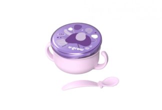 Bowl 2 in 1 for snacks, purple