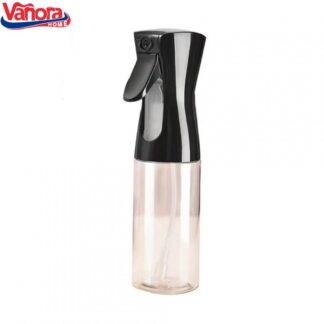 BOTTLE WITH OIL/VINEGAR SPRAY 200ML, BLACK