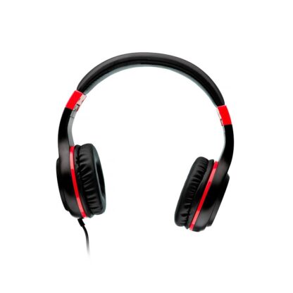 Spacer Pearl Red headphones with microphone, wired - Image 2