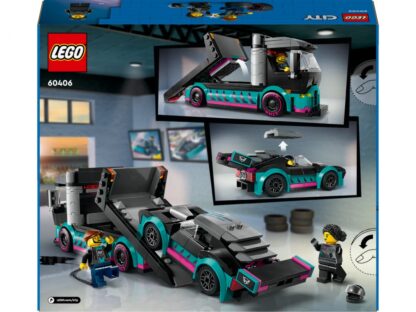 Race Car and Car Carrier Truck, LEGO 60406 - Image 6