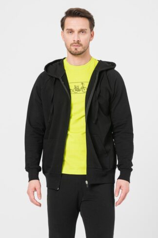 Men's Casual Cotton Sweatshirt Black-M