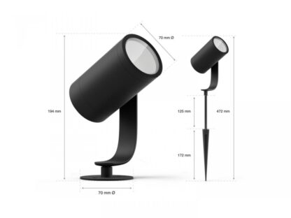 SET 3X SPOT LED PHILIPS HUE EXT. LILY - Image 2