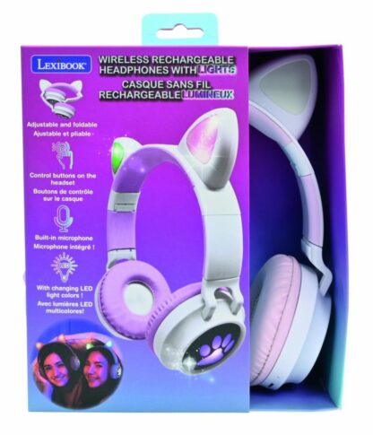 WIRELESS HEADPHONES WITH CAT EARS&LIGHTS