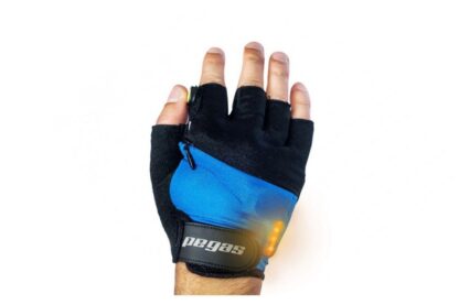 PEGAS GLOVES WITH LED SIGNAL, XXXL, BLUE
