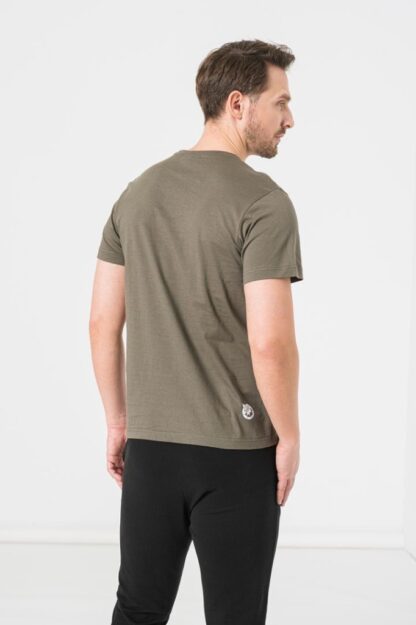 Men's Casual T-Shirt Bicycle Hand Castor Gray-L - Image 3