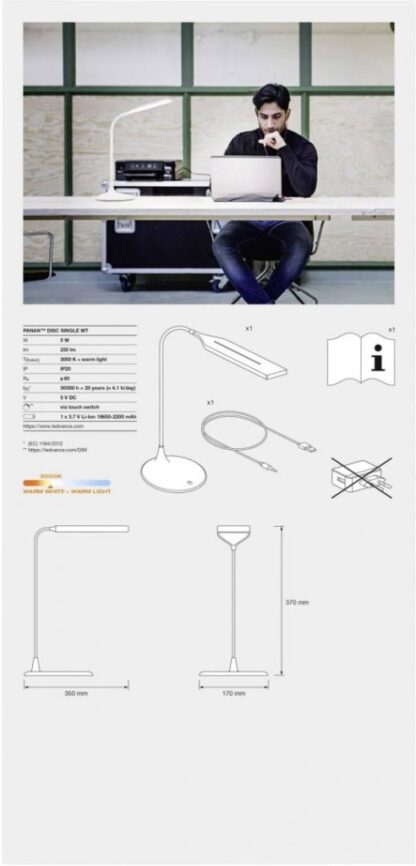 5W dimable desk lamp - Image 2