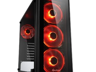 Case SHARKOON TG4 Red ATX