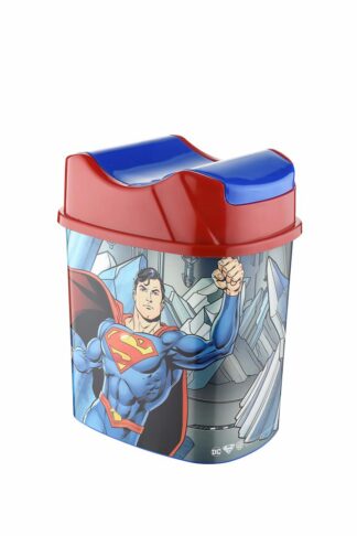 SUPERMAN GARBAGE BASKET WITH LID 5.5 L