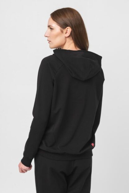 HANORAC COTON DANTELA FEMEI BLACK-S - Image 3