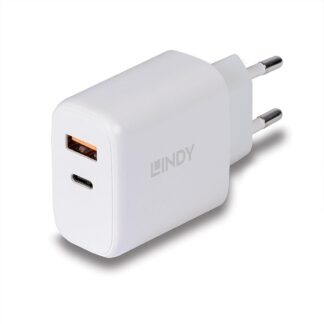 Lindy USB Type-A & C 30W charger