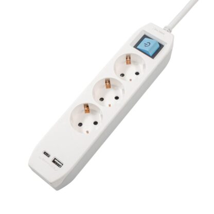 SPACER EXTENSION, connection via Schuko x3 16A 4.5m White-Grey