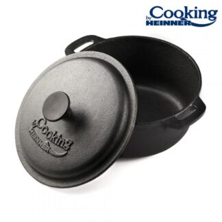 Semi-pure pure cast iron + lid 24x10.8CM, 3.8L