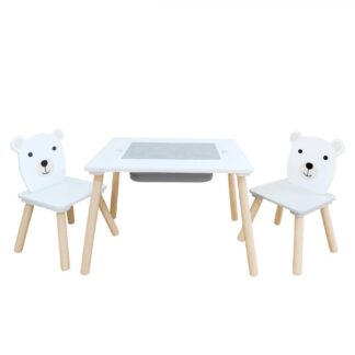 Table with storage and 2 chairs U-Grow