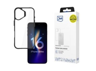 Protective cover 3mk Satin Armor Case+ for iPhone 16, Transparent