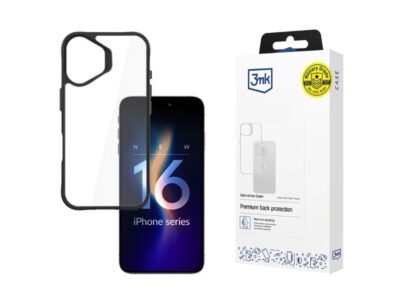 Protective cover 3mk Satin Armor Case+ for iPhone 16, Transparent