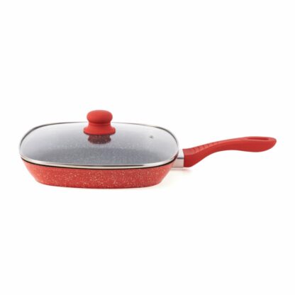 Aluminum grill pan + lid 28x4CM, orange Grays