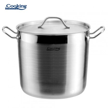 STAINLESS STEEL STOCK POT+LID 26x21 CM, 11L, MAESTRO