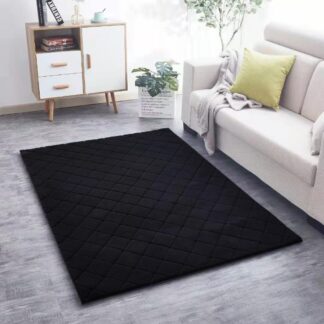 LAVI FUR CARPET 160X230 CM BLACK