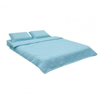 BED LINEN KS WITH BLUE TUFFATA EMBROIDERY - Image 3