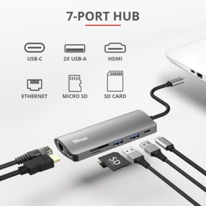 Trust Dalyx 7in1 USB-C Multiport Adapter - Image 5