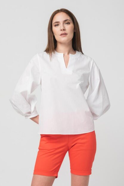 Women's Casual Shirt White L - Image 2