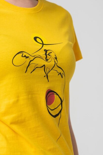 T-Shirt Casual F Cal Pegas Yellow-M - Image 6