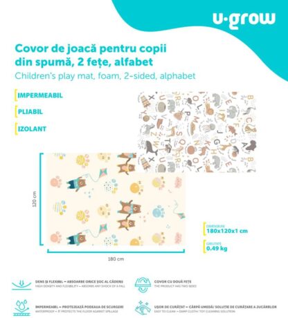 Play carpet, 120*180 * 1cm, alphabet - Image 10