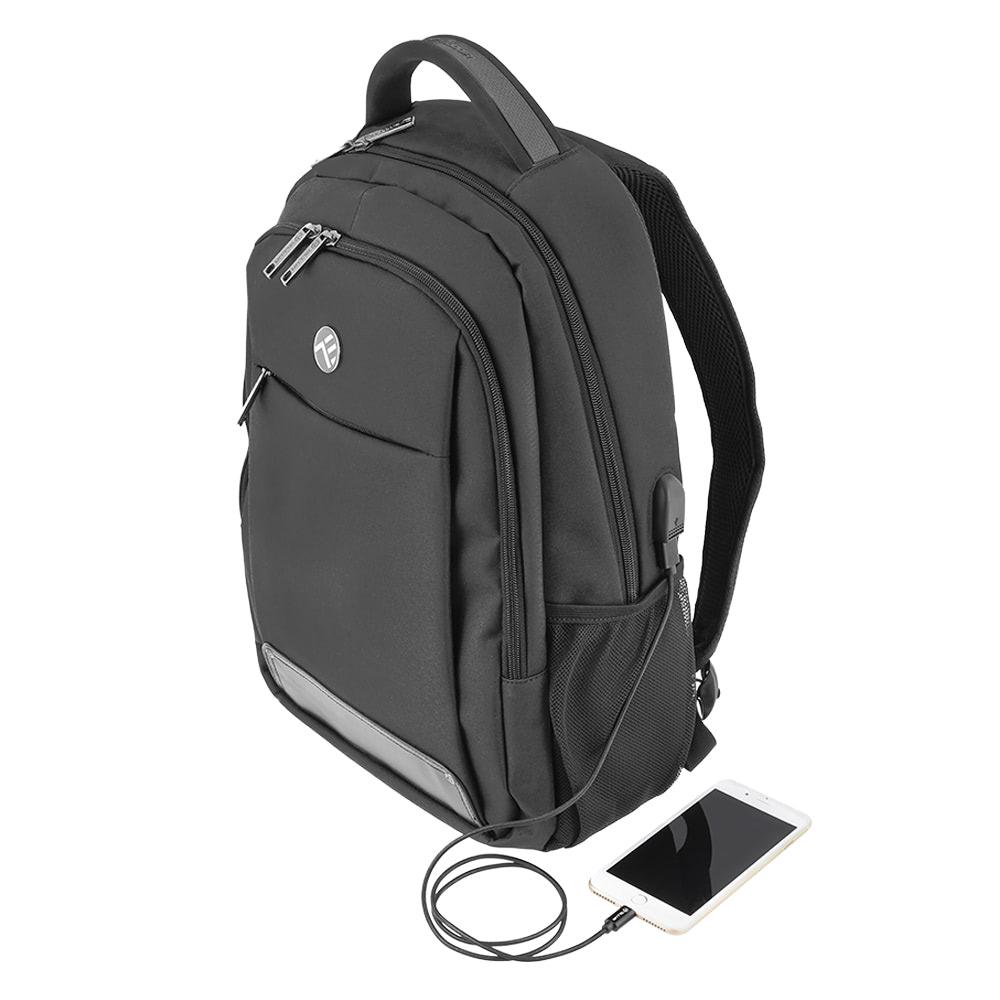 Tellur USB laptop backpack 15.6" Black EU Supplies