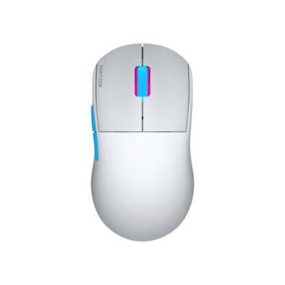 Hator Quasar 2 Pro wireless mouse, white-blue - Image 2