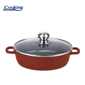 Aluminum Pot + Lid 24X6.5CM, 2.6L, CALABRIA