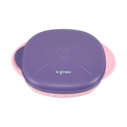 Silicone plate with lid, purple, U-Grow - Image 2